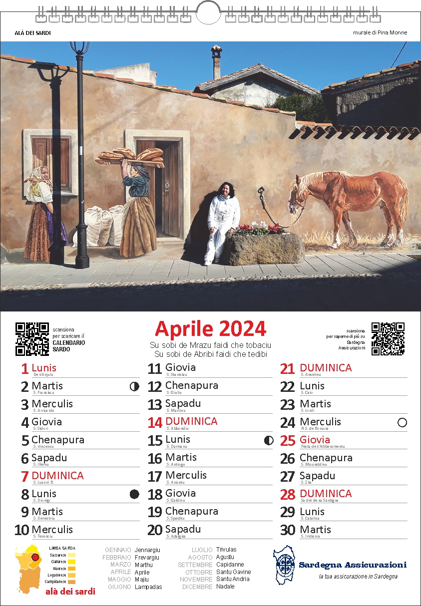 calendario sardo pinamonne